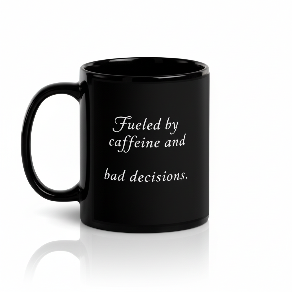 Black Glossy Mug - Back